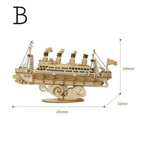 Quebra Cabeça De Barco 3D - Para sua Criança